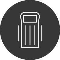 Float Line Inverted Icon Design vector
