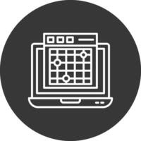 Heatmap Line Inverted Icon Design vector