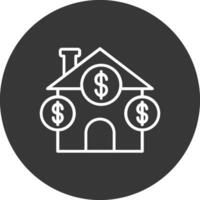 Savings Line Inverted Icon Design vector