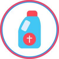 Detergent Flat Circle Icon vector