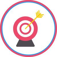 Target Flat Circle Icon vector