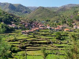 Sistelo Village in Arcos de Valdevez, Portugal. Rural tourism and relaxing with nature. Often considered one of the most beautiful villages in Portugal and has the nickname of Little Portuguese Tibet. photo