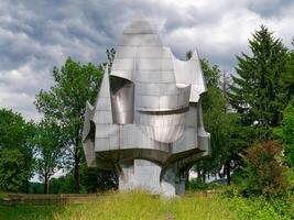 Susnjar Memorial Complex in Sarajevo, Bosnia and Herzegovina. Yugoslav monument commemorating the struggles of the partisan during World War 2. photo