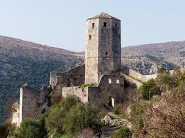 histórico urbano sitio de pocitelj, un tradicional antiguo pueblo desde bosnia y herzegovina foto