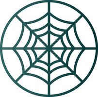 Spider Web Line Gradient Icon vector