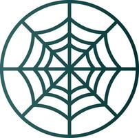 Spider Web Line Gradient Icon vector