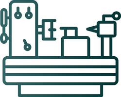 Machine Line Gradient Icon vector
