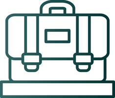 Suitcase Line Gradient Icon vector