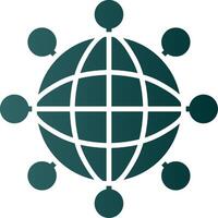 Internet Glyph Gradient Icon vector