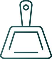 Dustpan Line Gradient Icon vector