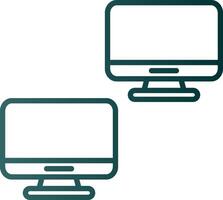 Computers Line Gradient Icon vector