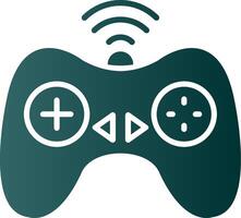 Controller Glyph Gradient Icon vector