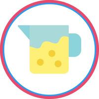 Pitcher Flat Circle Icon vector