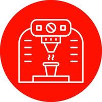 Coffee Machine Multi Color Circle Icon vector
