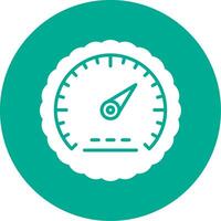 Pressure Gauge Multi Color Circle Icon vector