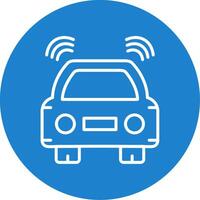 Car Multi Color Circle Icon vector