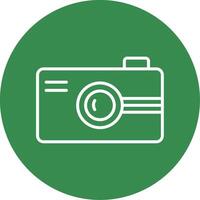 Digital Camera Multi Color Circle Icon vector