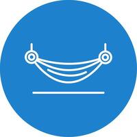Hammock Multi Color Circle Icon vector