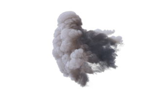 Cannon explosion on transparent background png