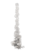 Smoke of rocket launch on transparent background png