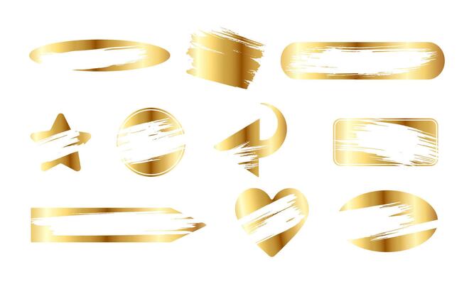 Instant scratch lottery ticket shapes set with scrape texture template marks illustration.