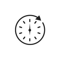 clock icon logo vector