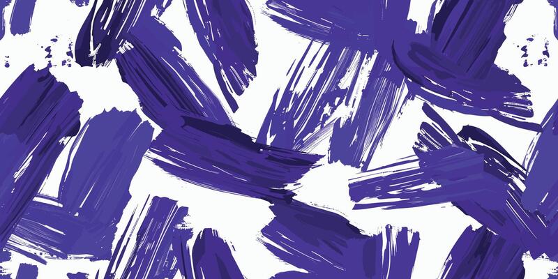 Seamless pattern with violet brush strokes. Hand-drawn brush strokes seamless pattern. Abstract Ink hand-painted textured repeat background. Dirty texture stripes. illustration eps 10