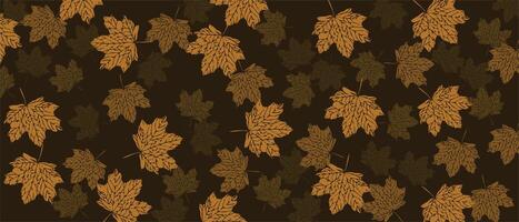 Abstract background of dry leaves in the lake vector