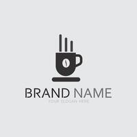 Cafe logo and Coffee logo design cafetarian hot drink vector