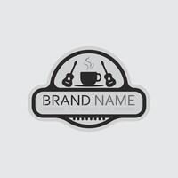 Cafe logo and Coffee logo design cafetarian hot drink vector