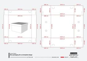 Packaging Four corner box vector