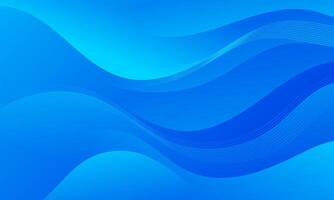 Captivating Blue Waves. Infuse your digital creations with creativity using this abstract background. The blue gradient waves create a captivating visual impact for websites, flyers, posters vector