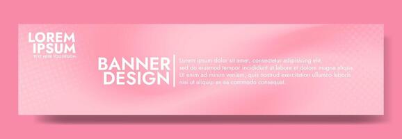 Gradient blurred banner in shades of pink. Ideal for web banners, social media posts, or any design project that requires a calming backdrop vector