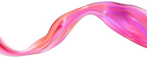 Abstract holographic wave.Flow iridescent fluid.Dynamic spectrum ribbon. vector