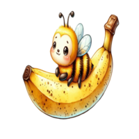 aigerado abelha em banana png