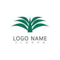 Palm tree summer logo template illustration vector