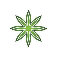 Cannabis logo template symbol design vector