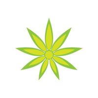 Cannabis logo template symbol design vector
