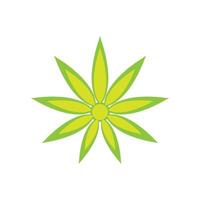 Cannabis logo template symbol design vector