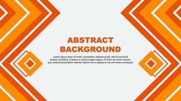 Abstract Orange Background Design Template. Abstract Banner Wallpaper Illustration. Orange Design vector