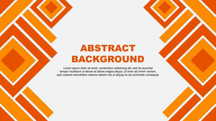 Abstract Orange Background Design Template. Abstract Banner Wallpaper Illustration. Orange
