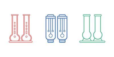 Set of Test tube icons. illustration in flat style vector