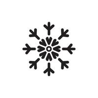 nieve icono. negro nieve icono en blanco antecedentes. ilustración vector