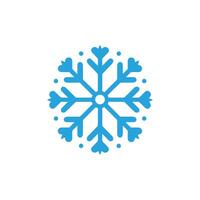 nieve icono en blanco antecedentes. ilustración en de moda plano estilo vector