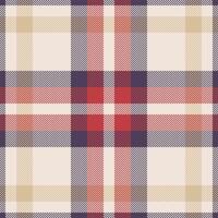 Plaid check pattern. Seamless fabric texture. Tartan textile print. vector