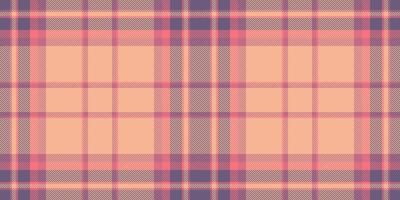 Paper tartan texture check, wear seamless fabric. Knot plaid background pattern textile in red and orange colors. vector