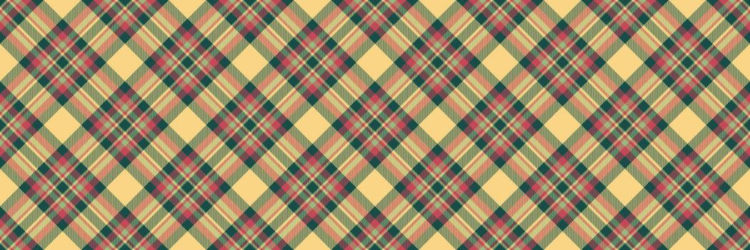 rectángulo cheque tartán , camino tela modelo textil. vistoso tartán textura sin costura antecedentes en ámbar y verde azulado colores. vector