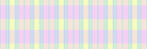 Display plaid seamless , open background check fabric. Top tartan textile pattern texture in light and cyan colors. vector