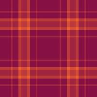 Beige texture tartan, drapery fabric check seamless. Trousers pattern background plaid textile in red and pink colors. vector