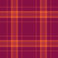 Beige texture tartan, drapery fabric check seamless. Trousers pattern background plaid textile in red and pink colors. vector